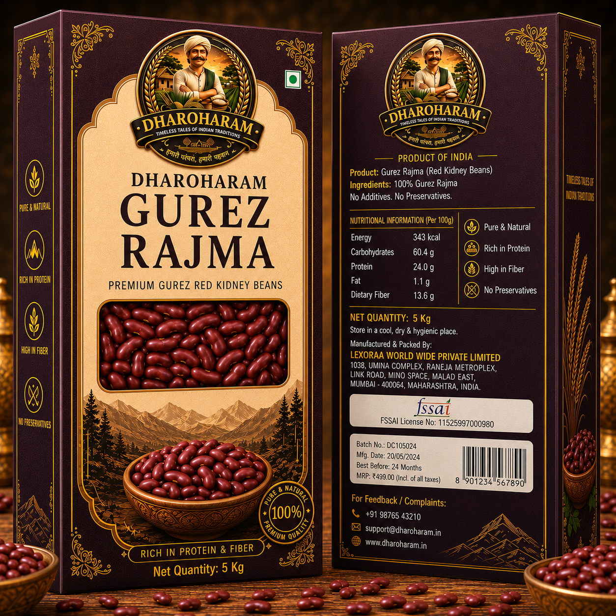 dharoharam kidney beans organic 5 kg dharoharam kidney beans organic 5 kg