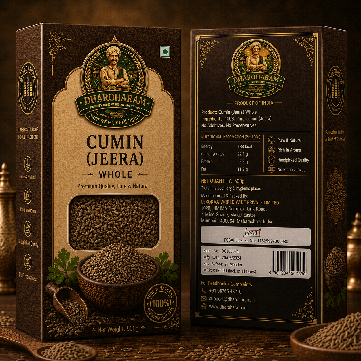 dharoharam cumin seed 500g dharoharam cumin seed 500g
