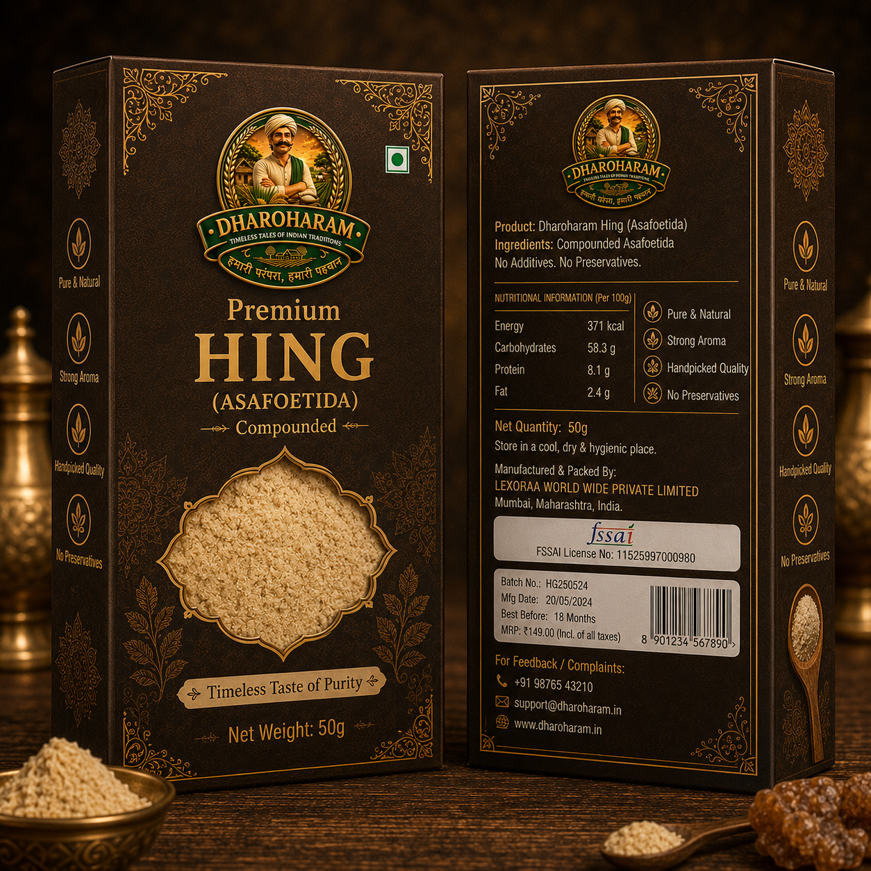 dharoharam premium hing 50g dharoharam premium hing 50g