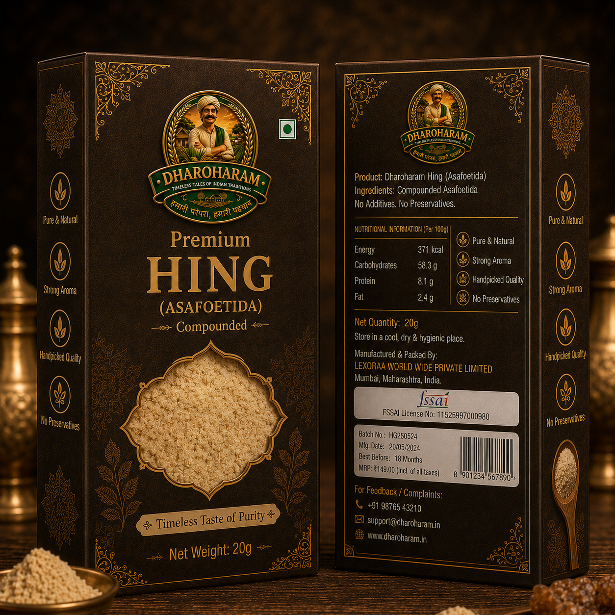 dharoharam premium hing 20g dharoharam premium hing 20g