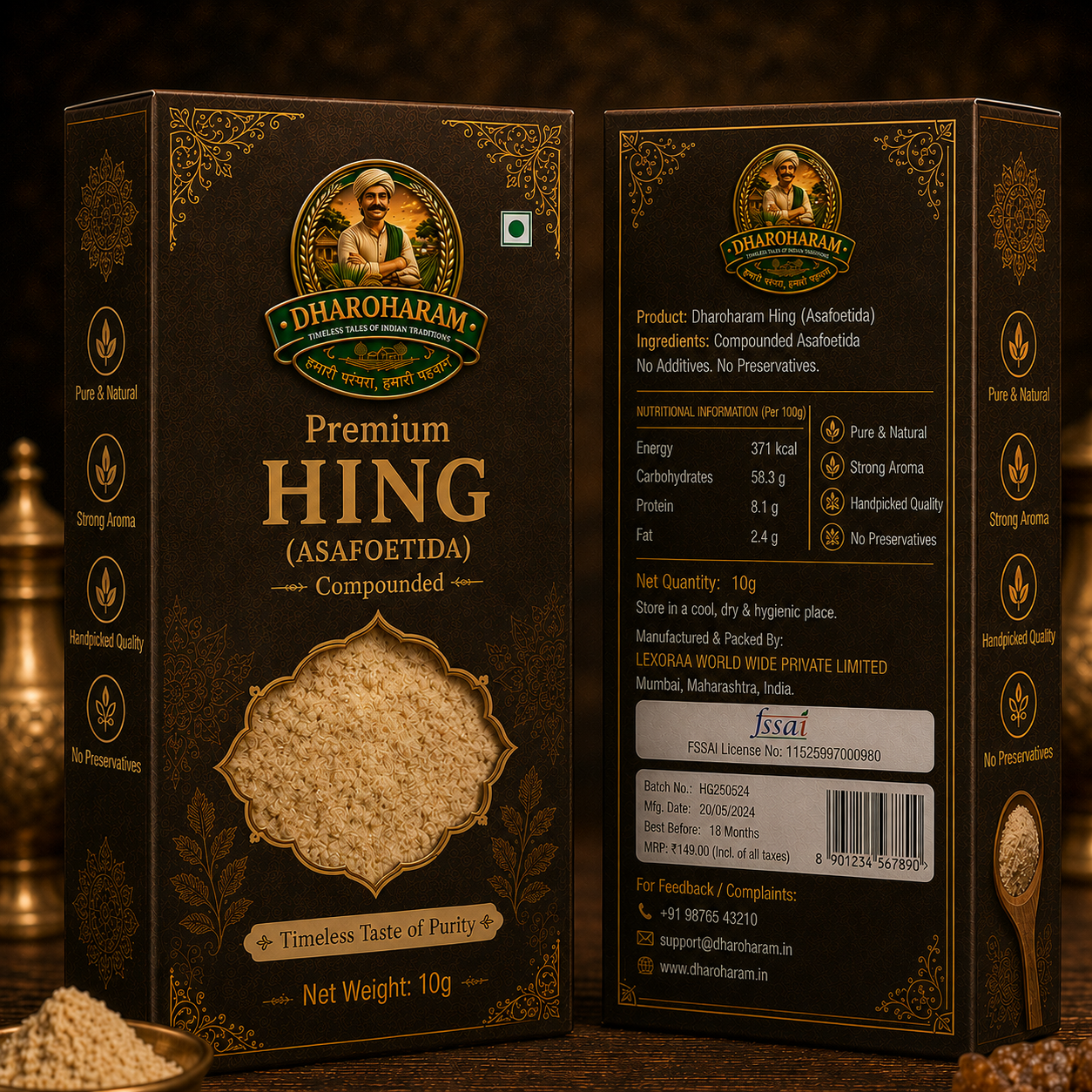 dharoharam premium hing 10g dharoharam premium hing 10g