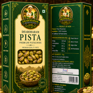 dharoharam premium green pistachios 1kg