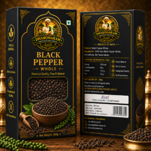 dharoharam premium black pepper 500g