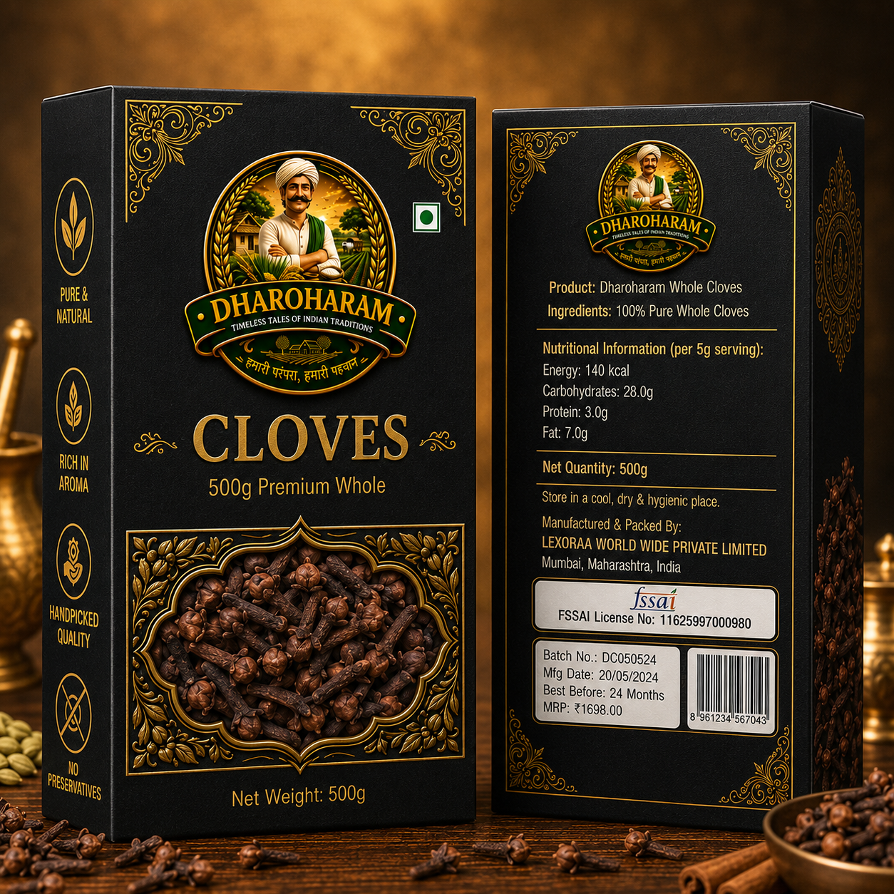 dharoharam premium cloves 500g dharoharam premium cloves 500g