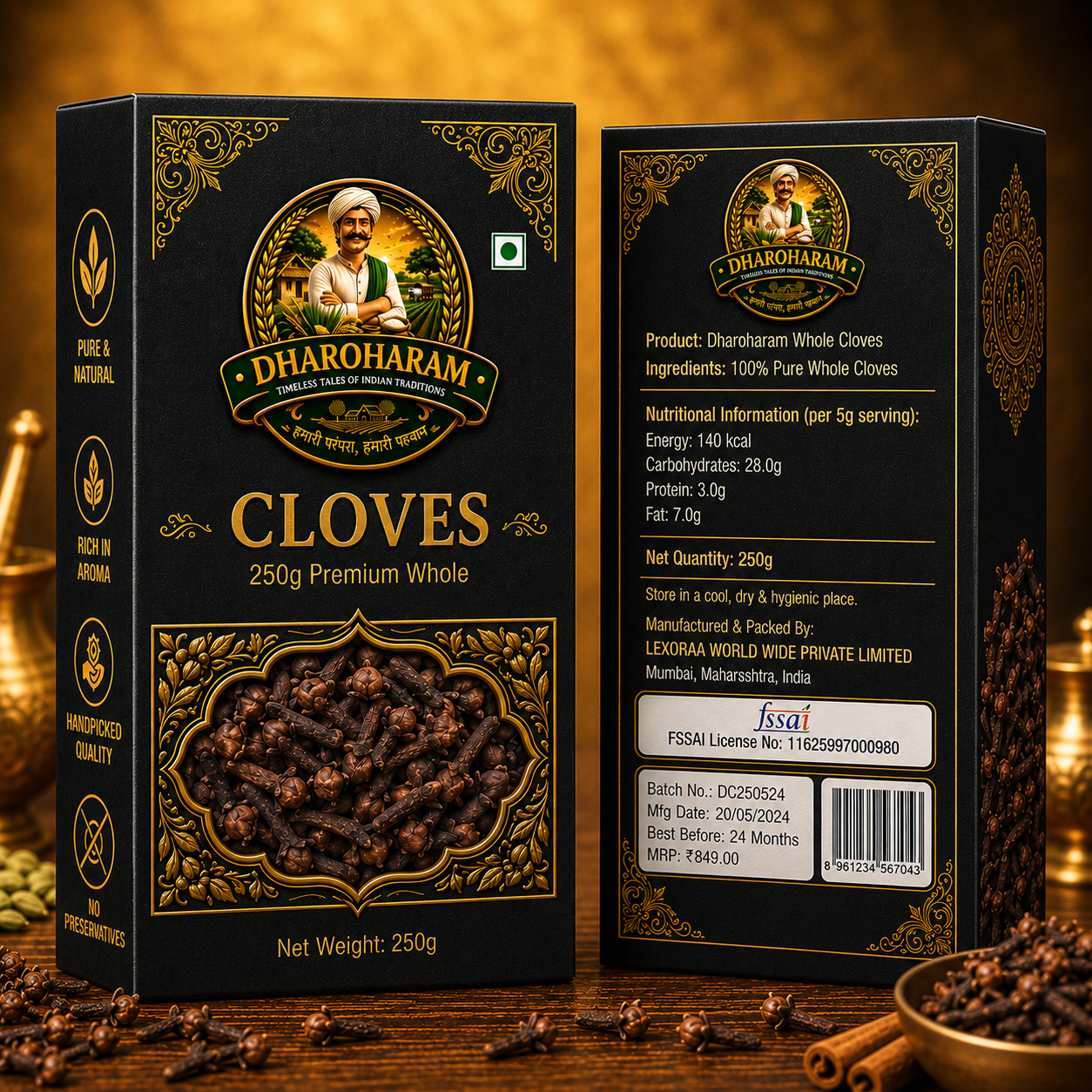 dharoharam premium cloves 250g dharoharam premium cloves 250g