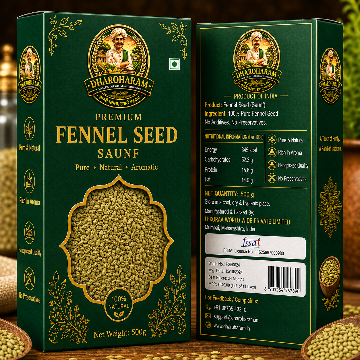dharoharam premium funnel seed 500g dharoharam premium funnel seed 500g