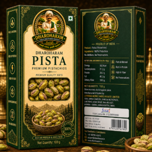 dhroharam premium green pistachios 100g