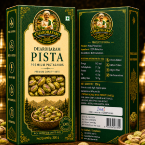 dharoharam premium green pistachios 250g