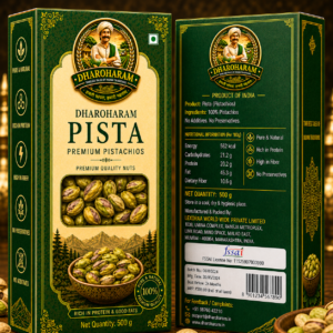 dharoharam premium green pistachios 500g