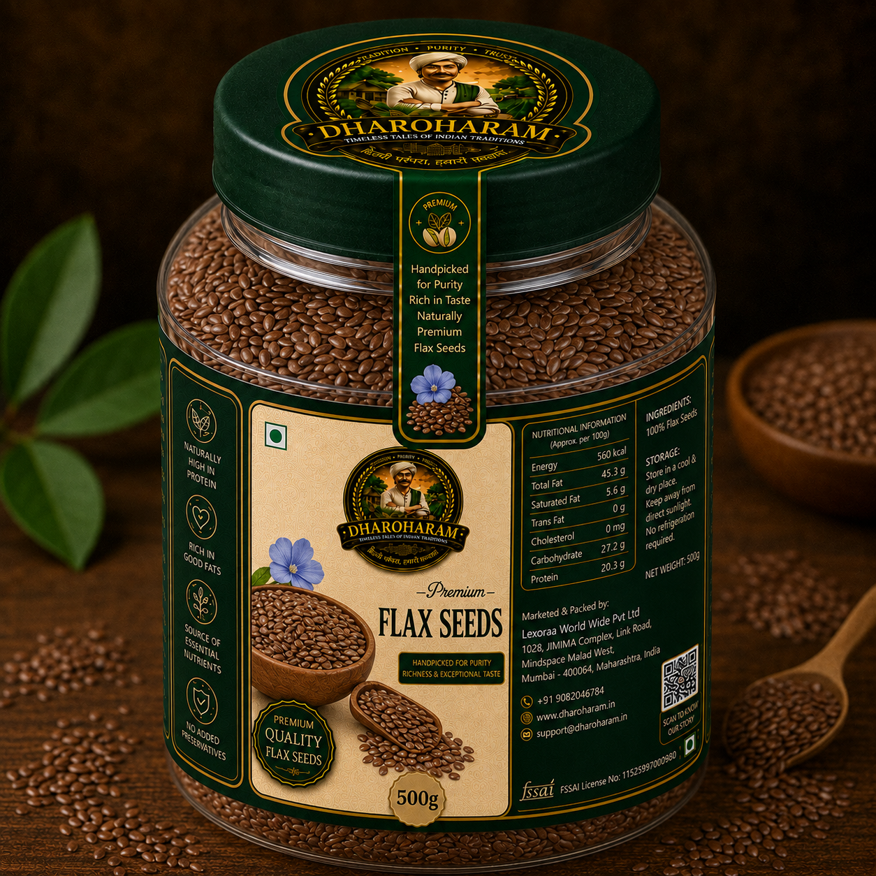dharoharam premium flax seeds dharoharam premium flax seeds